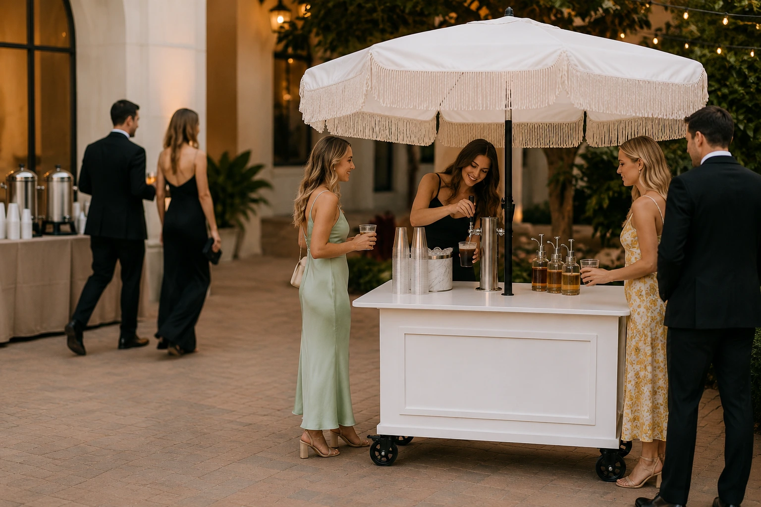 Wedding coffee cart — handle objection